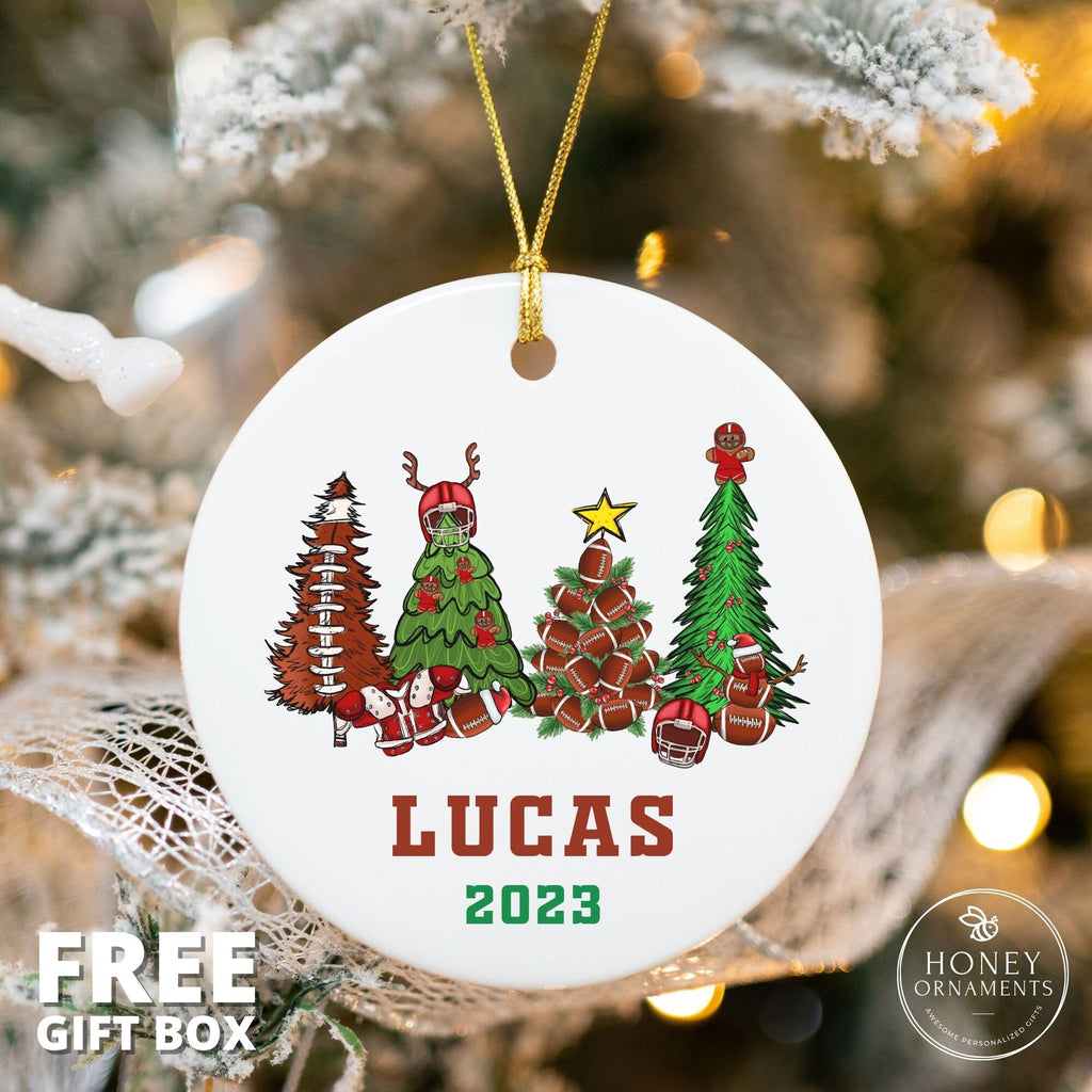 Personalized Football Ornament - Football Team Gift - photo 2