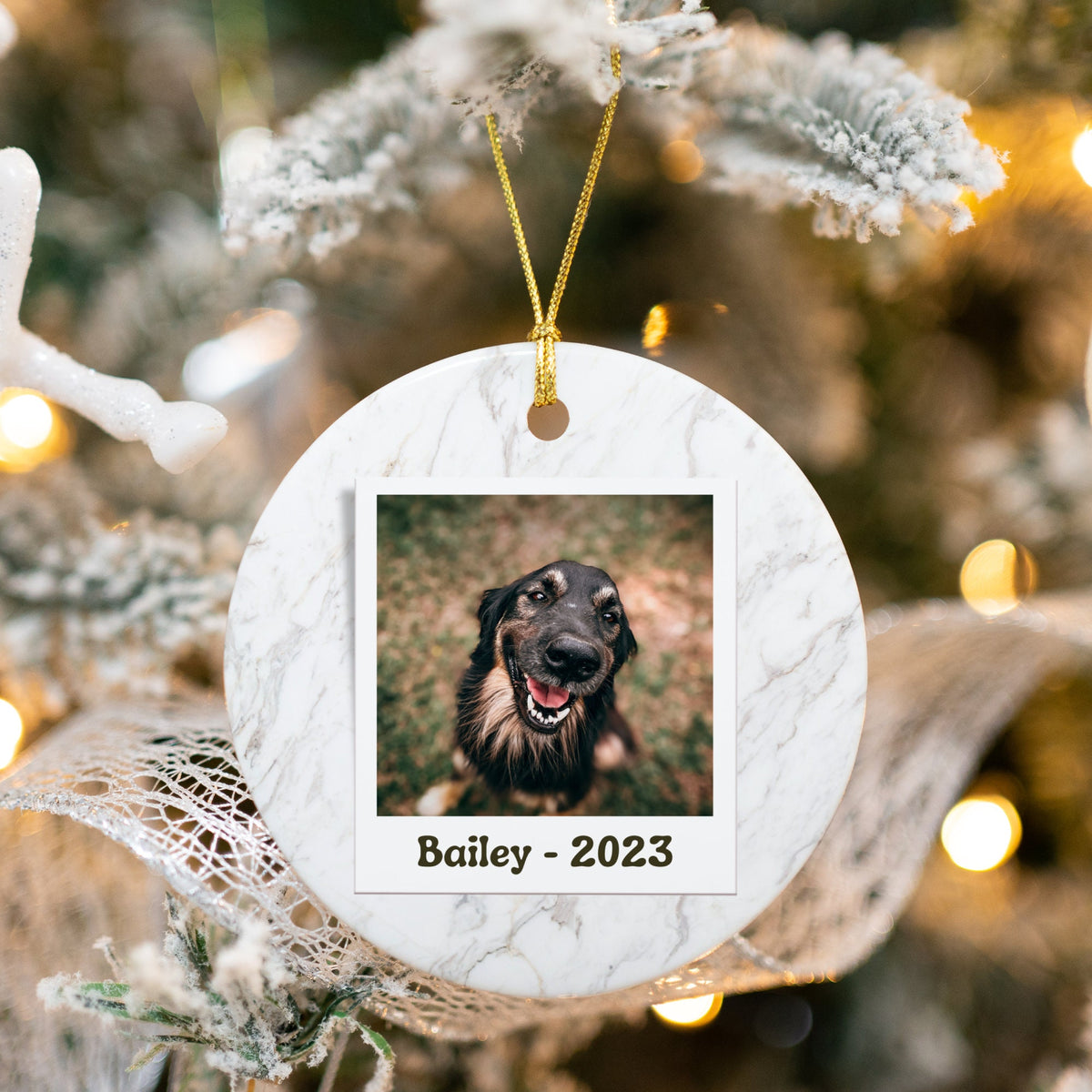 Custom Dog Ornament Personalized Puppy Picture Ornament Christmas Gifts for Pets New Pet Ornament Gift For Dog Owners Gift For Pet Lovers