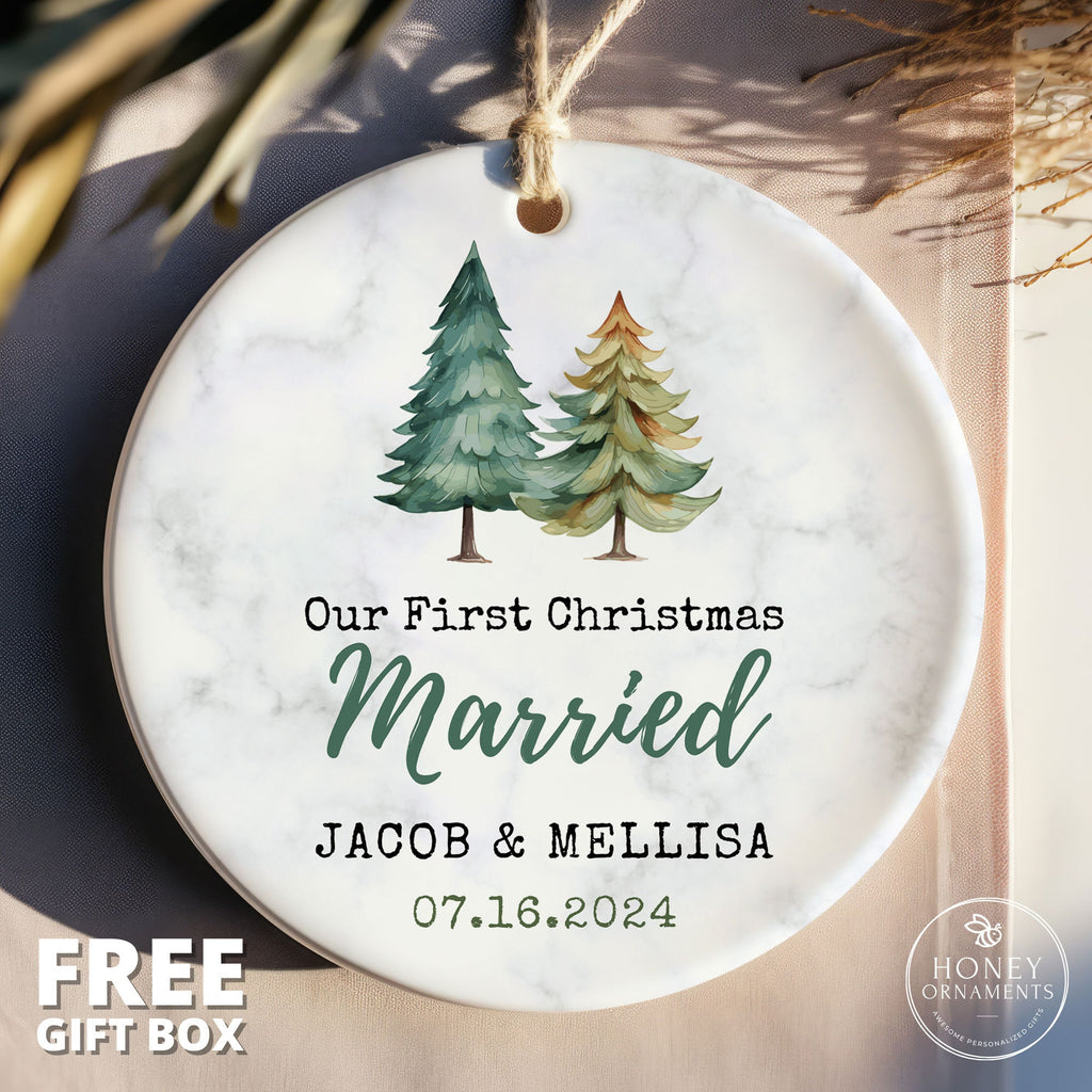 First Christmas Married Ornament 2