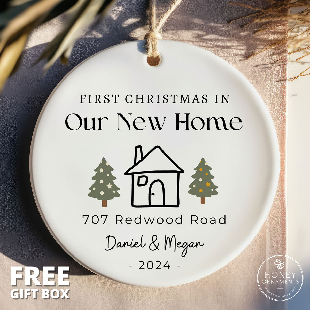 Personalized New Home Ornament