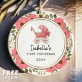Baby Girl's First Christmas Ornament