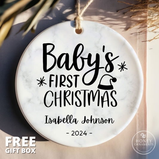 Baby First Christmas 2026 Ornament - Newborn's First Christmas Gift - Unique Baby Christmas Decoration - 1st Christmas Gifts for Babies