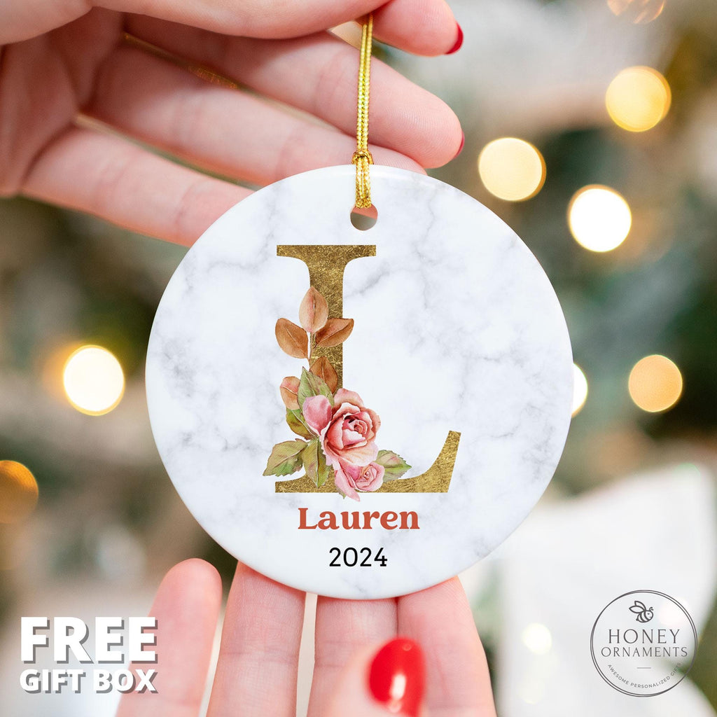 Personalized Family Name Ornament Monogram Christmas - photo 3