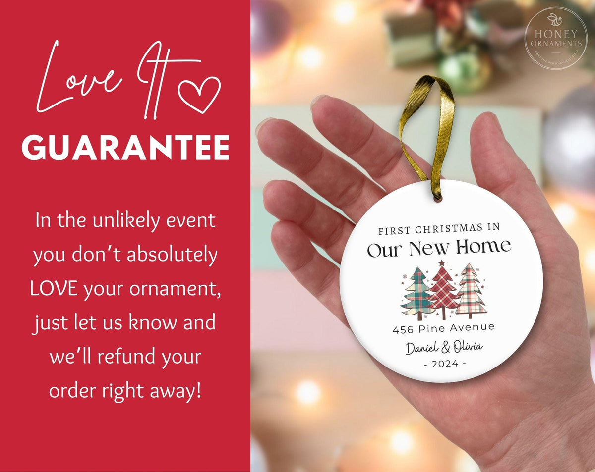 New Home Ornament, First Christmas in Our New Home Ornament 2026, Our First Home Keepsake, Custom New House Christmas Ornament, Personalized