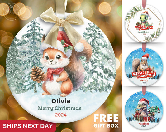Child Christmas Ornament, Personalized Boy Christmas Ornament 2026, Custom Baby Name Ornament, Unique Kids Christmas Keepsake, Ornament Gift
