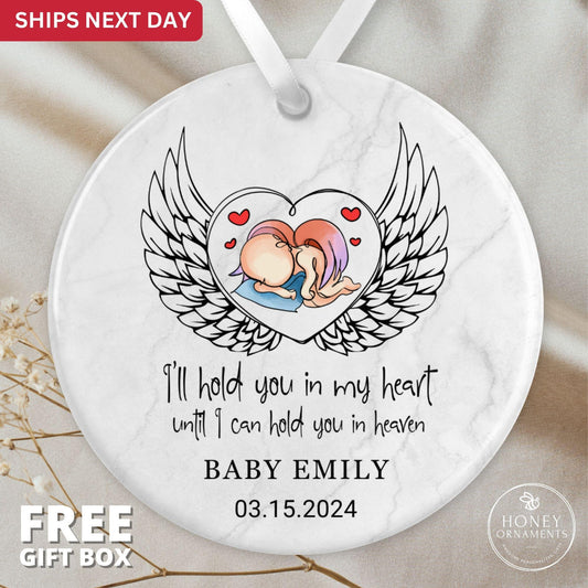 Baby Loss Gift, Memorial Baby Ornament, Miscarriage Memorial for Angel Baby, Baby Sympathy Gift, Baby Memorial Gift, Baby in Heaven Keepsake