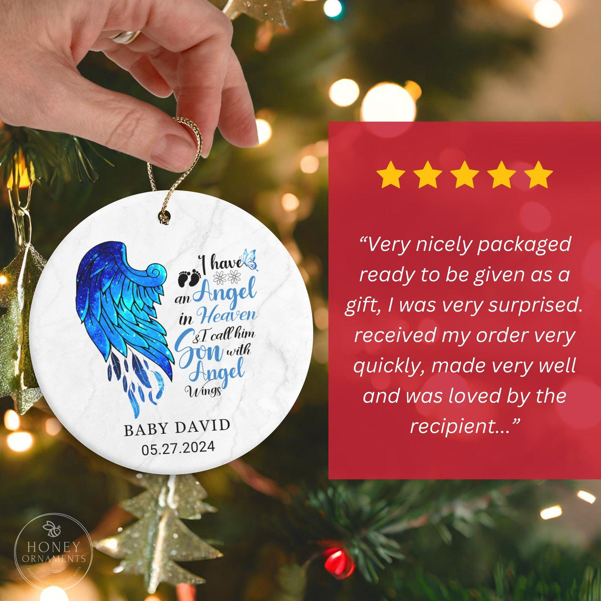 Miscarriage Ornament - Infant Loss Remembrance - photo 2