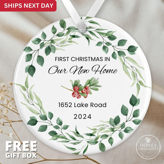 First Home Ornament 2026, Our First Christmas in New Home Ornament, Housewarming, First House Ornament, New Address Ornament, Personalized
