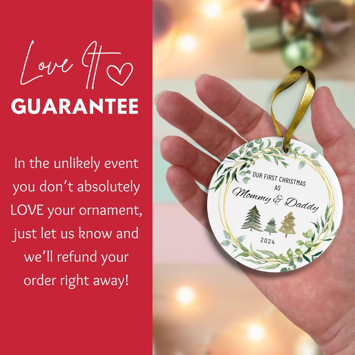 New Parents Ornament - Baby Announcement - photo 3