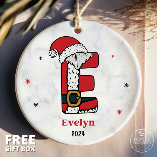 Personalized Initial Ornament Family Name Ornament Monogram Christmas Ornament Letter Name Ornament Custom Name Ornament Alphabet Keepsake