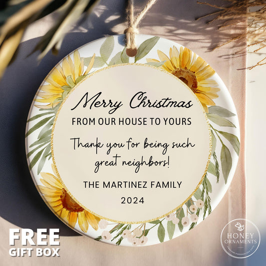 Neighbor Christmas Ornament Neighbor Keepsake Custom Neighbor Gift Neighbor Thank You Next Door Neighbor Gift for Neighbor Personalized