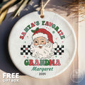 Gift for Grandma - Santa's Favorite Grandma Ornament