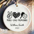 Pickle Ball Ornament - Custom Pickleball Decor