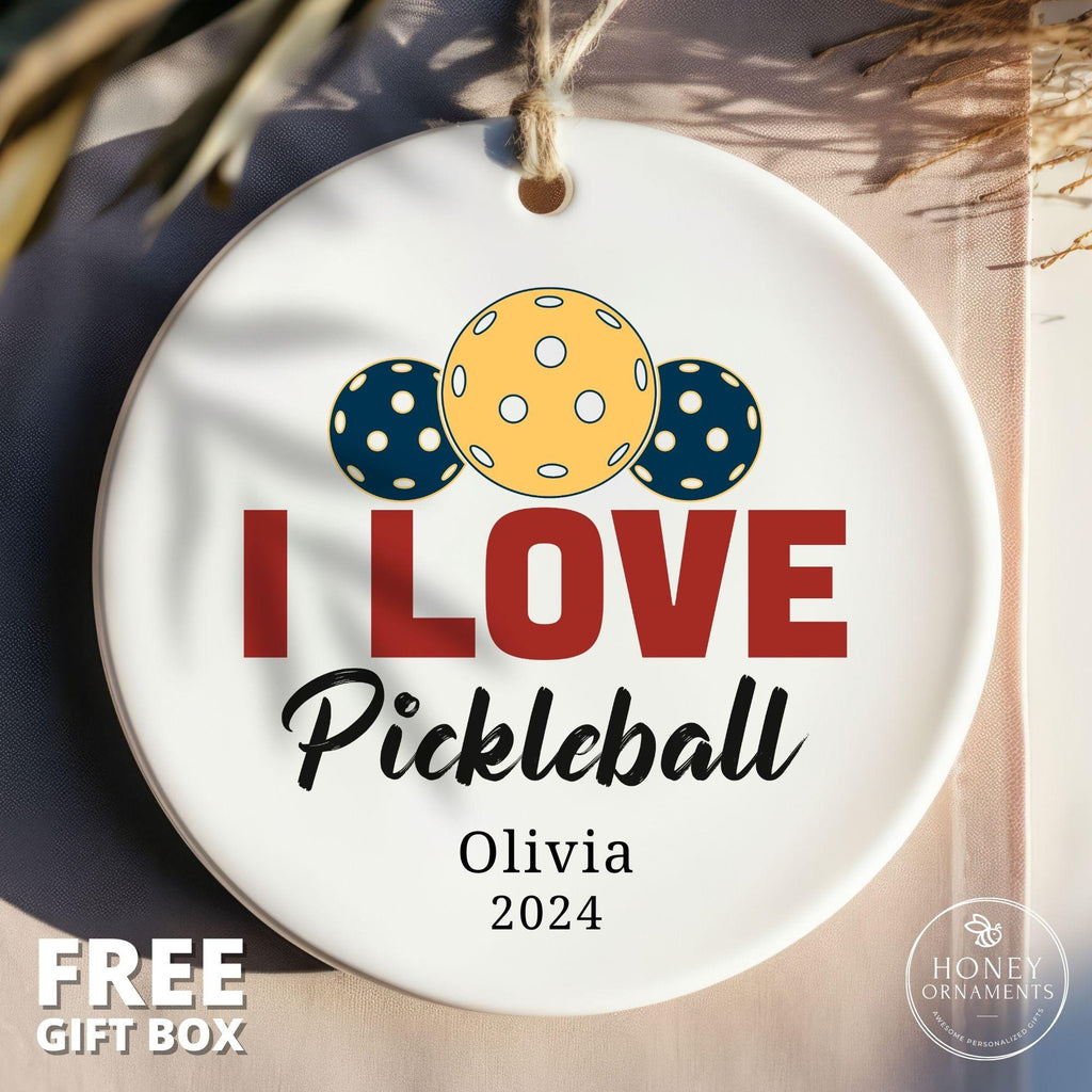 Personalized Pickleball Ornament