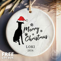 Whippet Ornament - Whippet Christmas