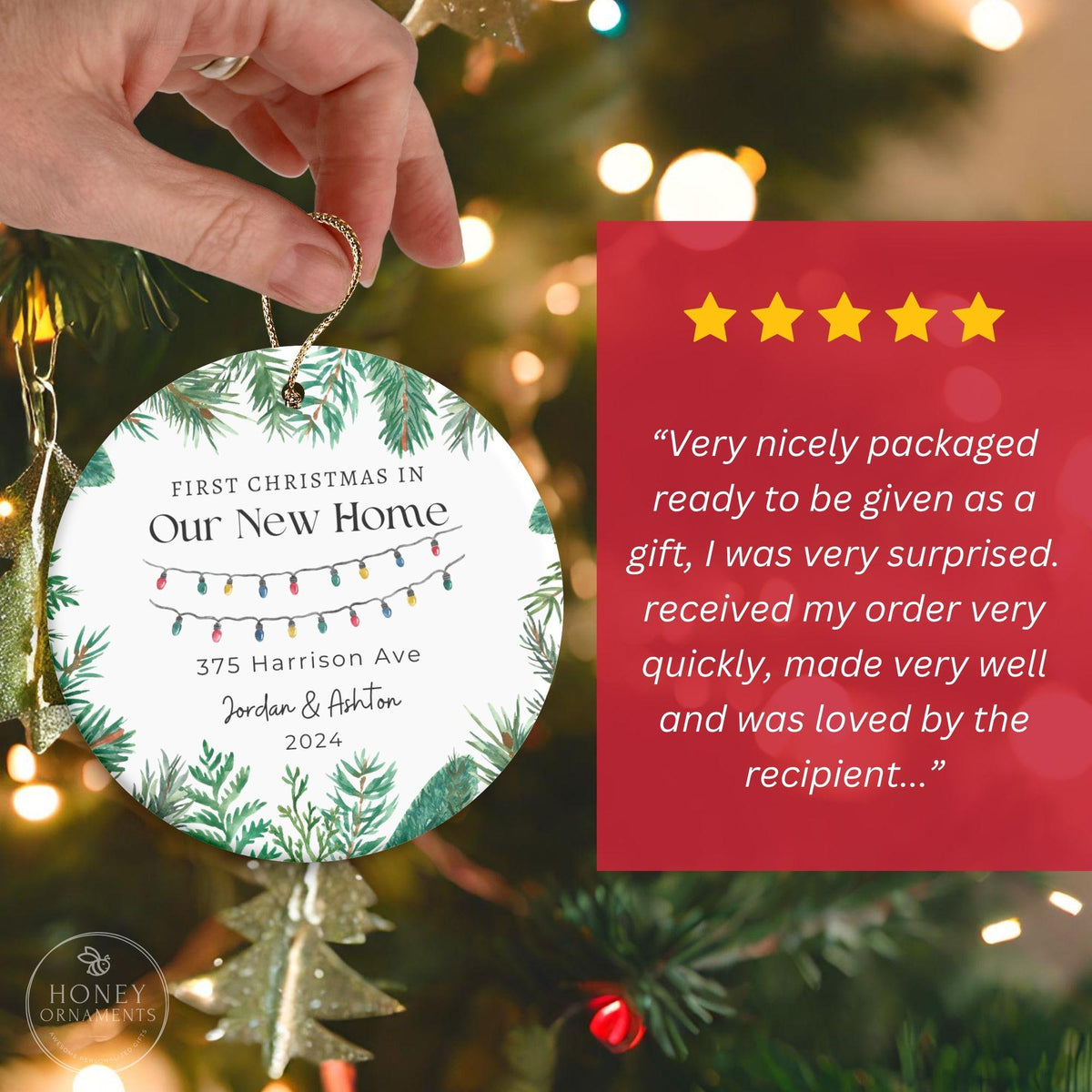 Our New Home Ornament - Custom First Home Ornament - photo 2