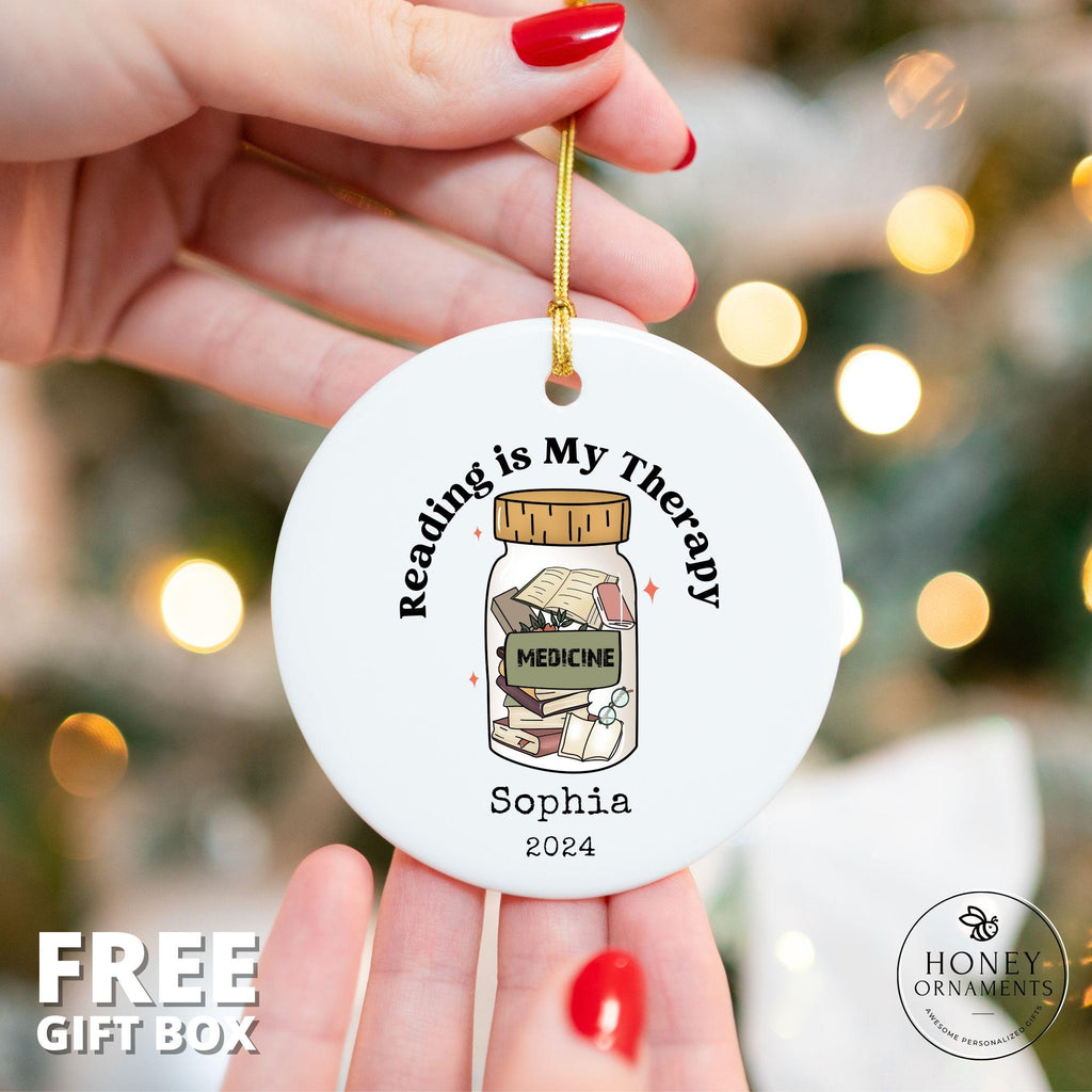 Personalized Book Lover Ornament - photo 2