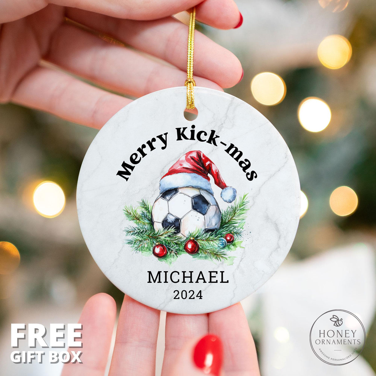 Merry Kick-mas - Soccer Ornament - photo 2
