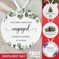 Our First Christmas Engaged Ornament