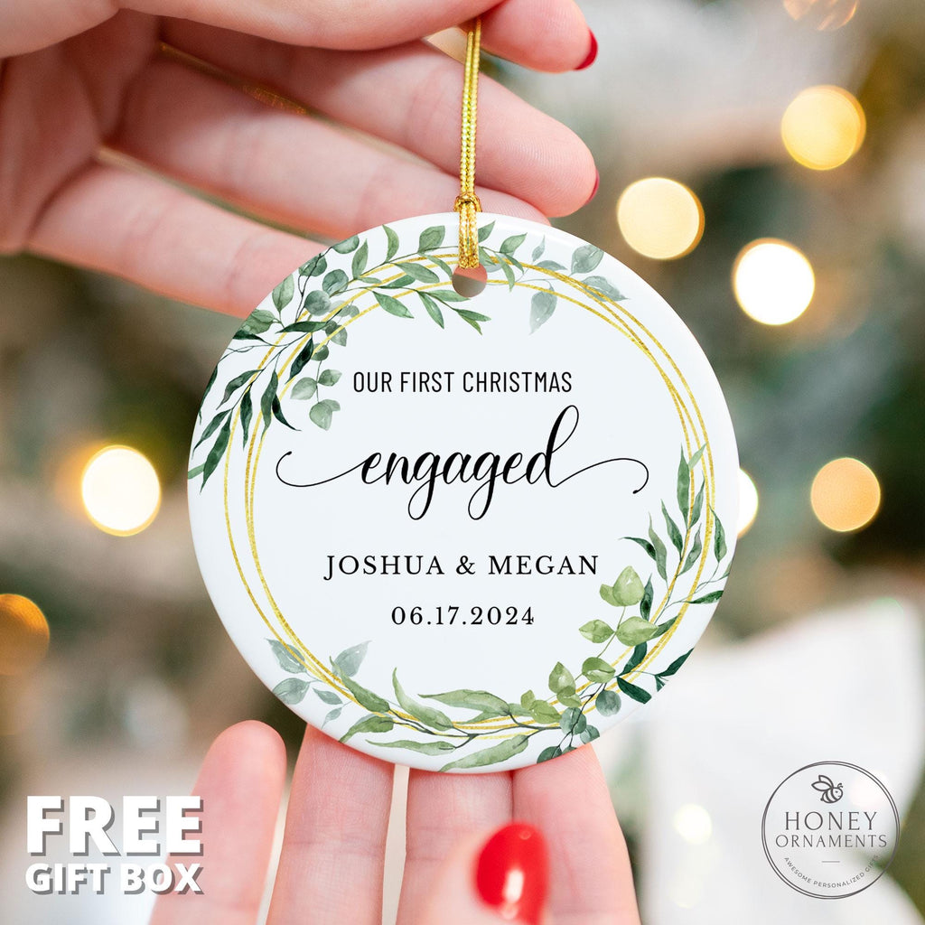 Our First Christmas Engaged Ornament - photo 3