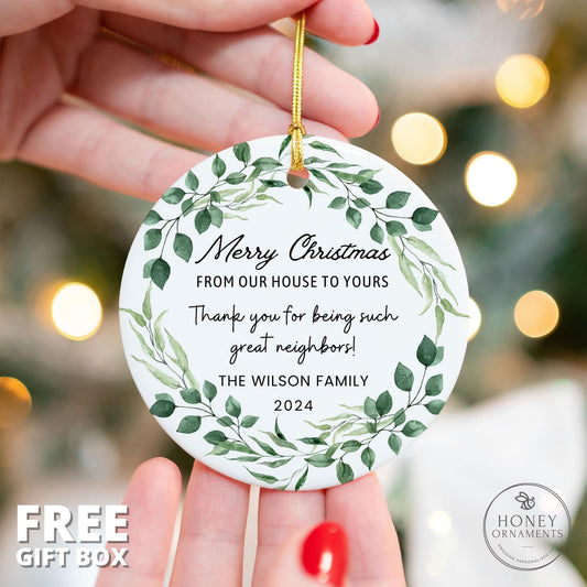 Neighbor Christmas Ornament, Best Neighbor Ever Gift, Christmas Gift for Neighbor, Appreciation Gift, Thank You Ornament, New Neighbor Gift