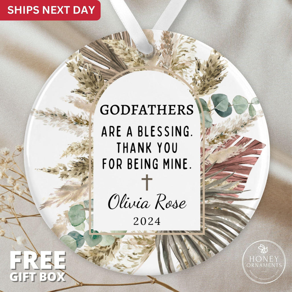 Godmother Ornament Gift - Godparents Keepsake Gift - photo 3