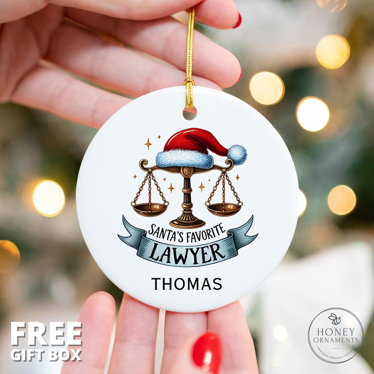 Santa's Favorite Lawyer Ornament - photo 2