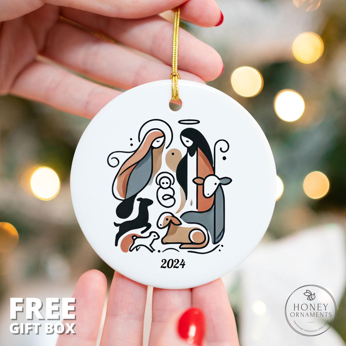 Nativity Ornament - Christmas Nativity Scene Ornament - photo 2