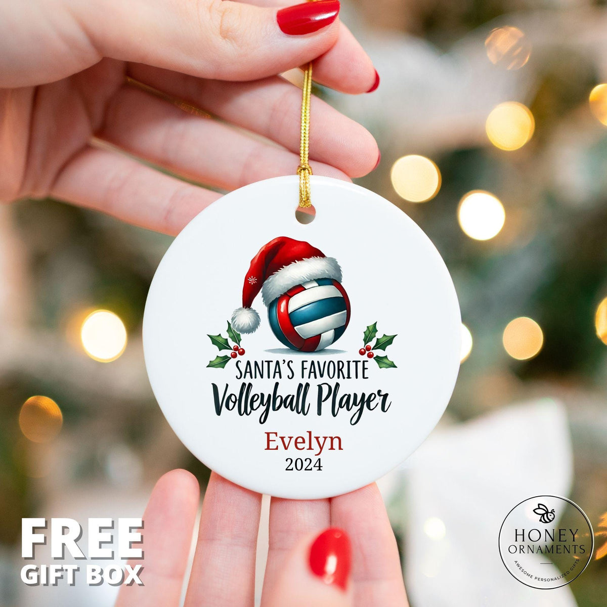 Volleyball Player Gift from Parents, Volleyball Team Gifts for Her, Volleyball Gift for Player, College Volleyball Girls Volleyball Ornament