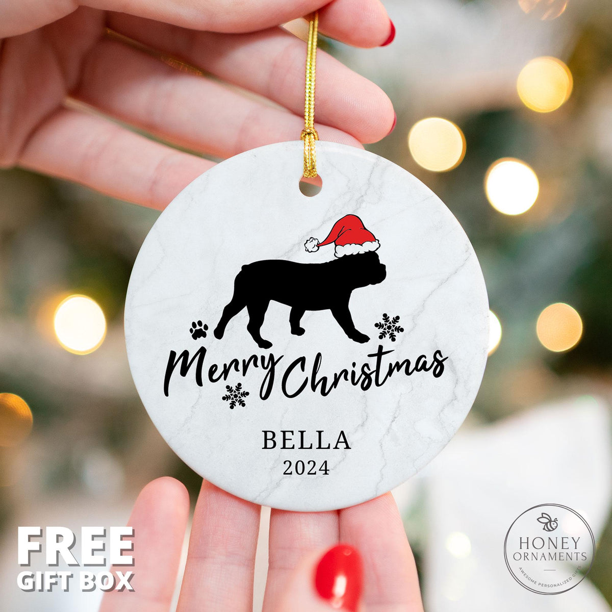 Frenchie Ornament, French Bulldog Ornament, French Bulldog Gift, Dog Ornament, Frenchie Dad Gift, French Bulldog Mom, Frenchie Mom Gift