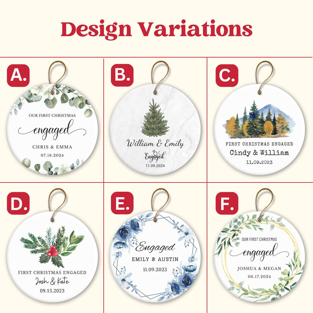 Our First Christmas Engaged Ornament - photo 2