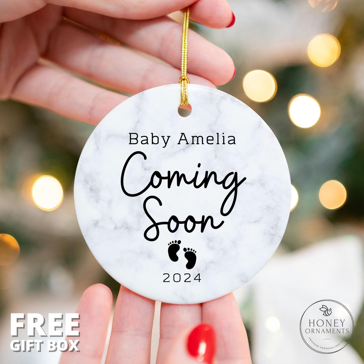 Baby Coming Soon Ornament - photo 2