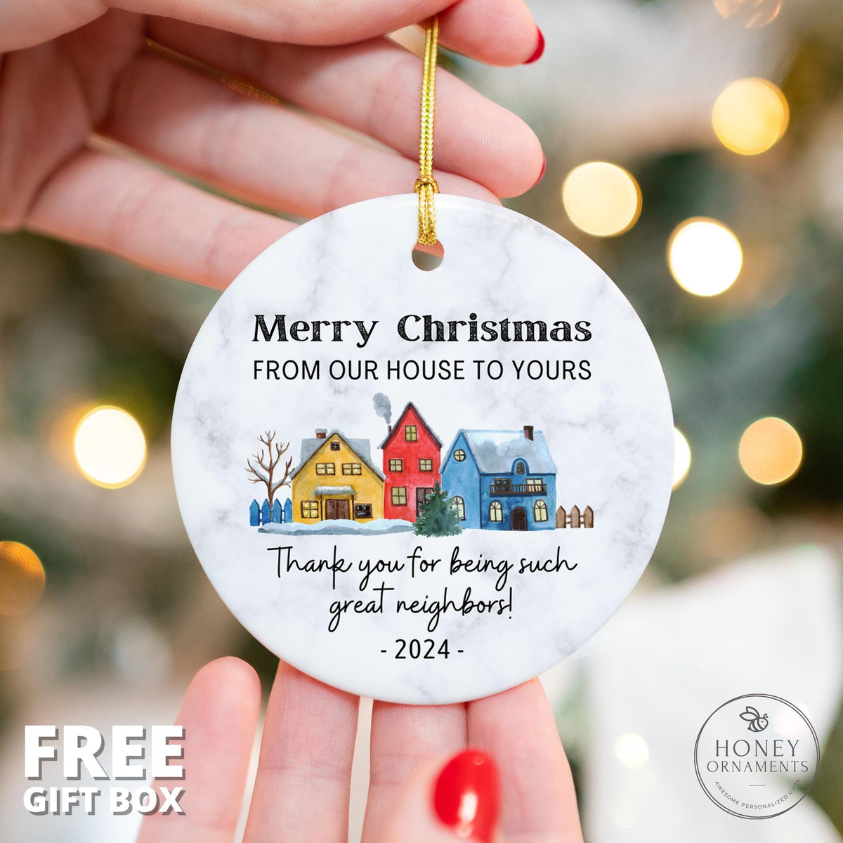 Neighbor Christmas Ornament - Christmas Gift for Neighbor - photo 2