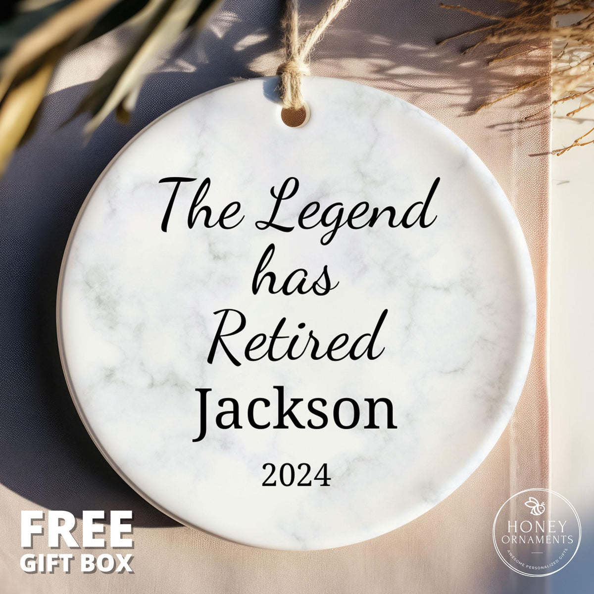 The Legend Has Retired Ornament, Retirement Gift For Man, Retirement Party, Dad Retired Gift, Boss Retirement, Co-Worker Retirement 2026