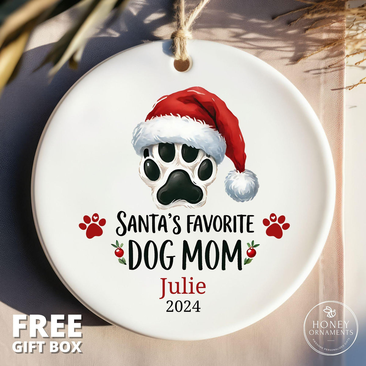Santa's Favorite Dog Mom - Dog Mom Gift