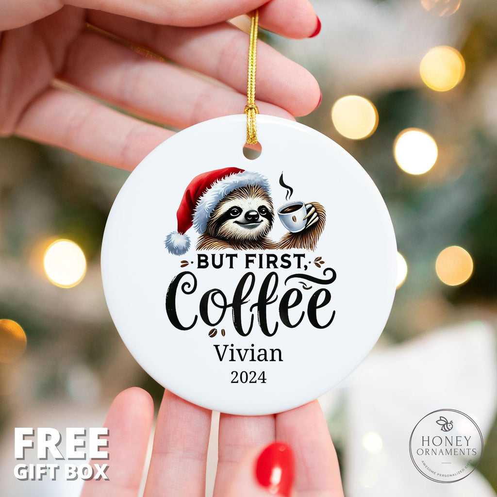 But First Coffee Ornament - Funny Espresso Gift - photo 2