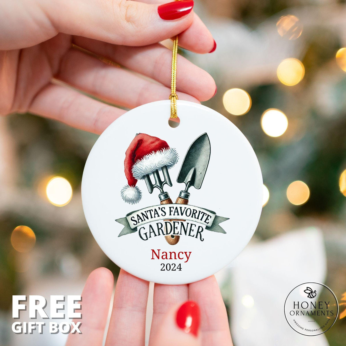 Santa's Favorite Gardener Ornament - photo 2