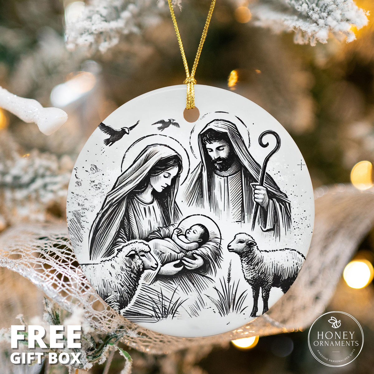 Nativity Scene Christmas Ornament - photo 3