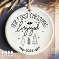 Our First Christmas Engaged Ornament