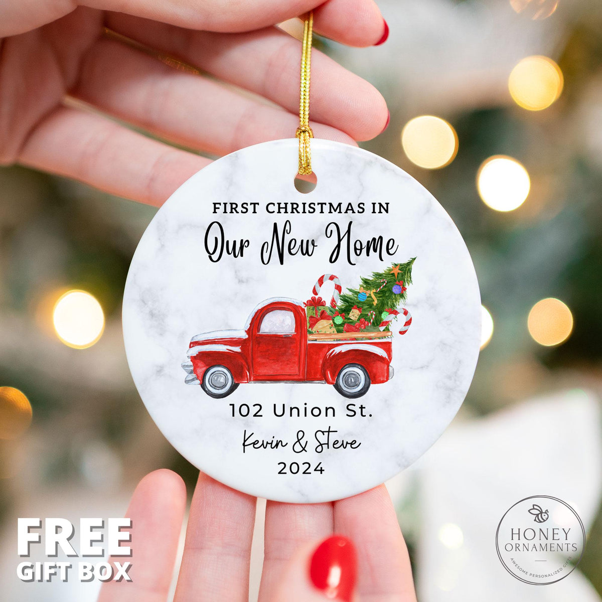 First Christmas New Home Ornament – Personalized - photo 2