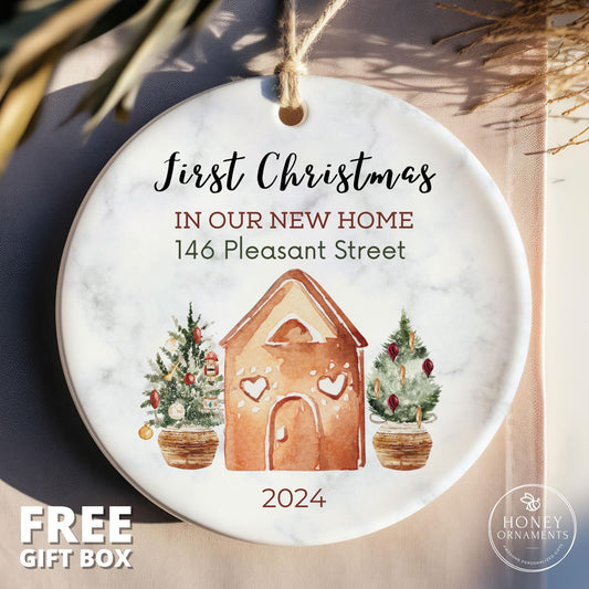 First Christmas in Our New Home Ornament, Personalized New Home Ornament, Housewarming Gift, Custom Christmas Ornament, New House Gift 2026