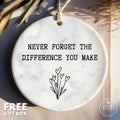 Thank You Gift Ornament - Appreciation Gift for Teachers