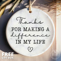 Thank You Gift Ornament - Appreciation Gift