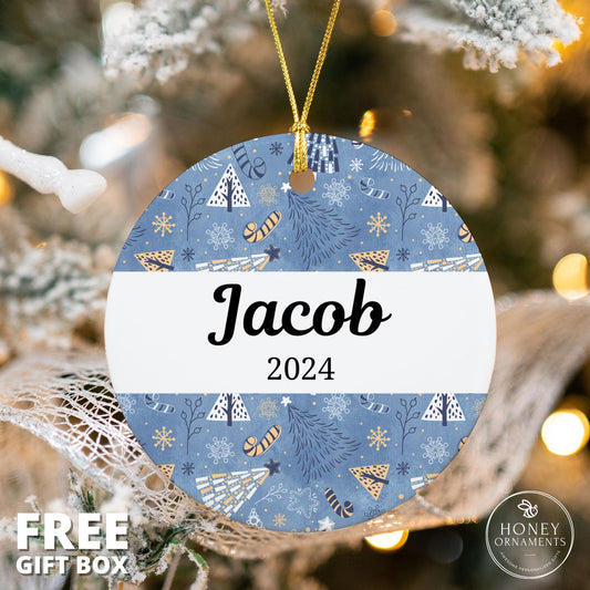 Custom Baby Christmas Ornament Boy Christmas Gifts - Family Christmas Ornament 2026 Personalized Family Ornament Kids Christmas Gifts Idea
