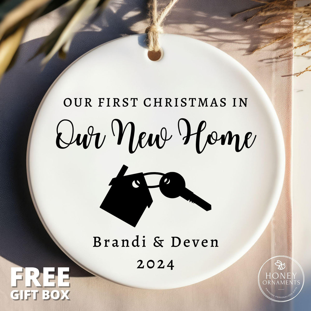 Our First Christmas in Our New Home Ornament | Personalized New Home Gift | Housewarming Ornament | New House Keepsake | 2026 Ornament