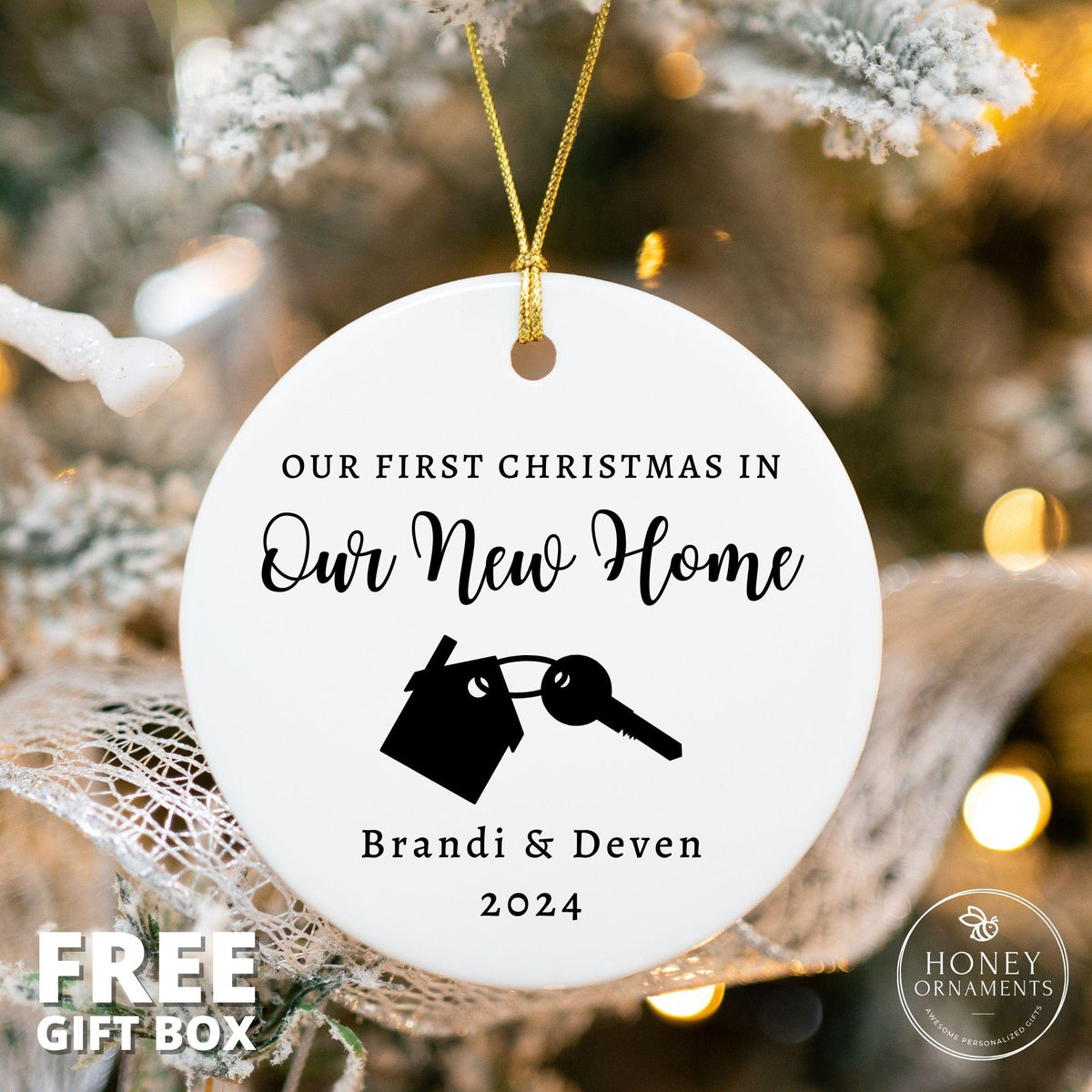 Our First Christmas in Our New Home Ornament | Personalized New Home Gift | Housewarming Ornament | New House Keepsake | 2026 Ornament