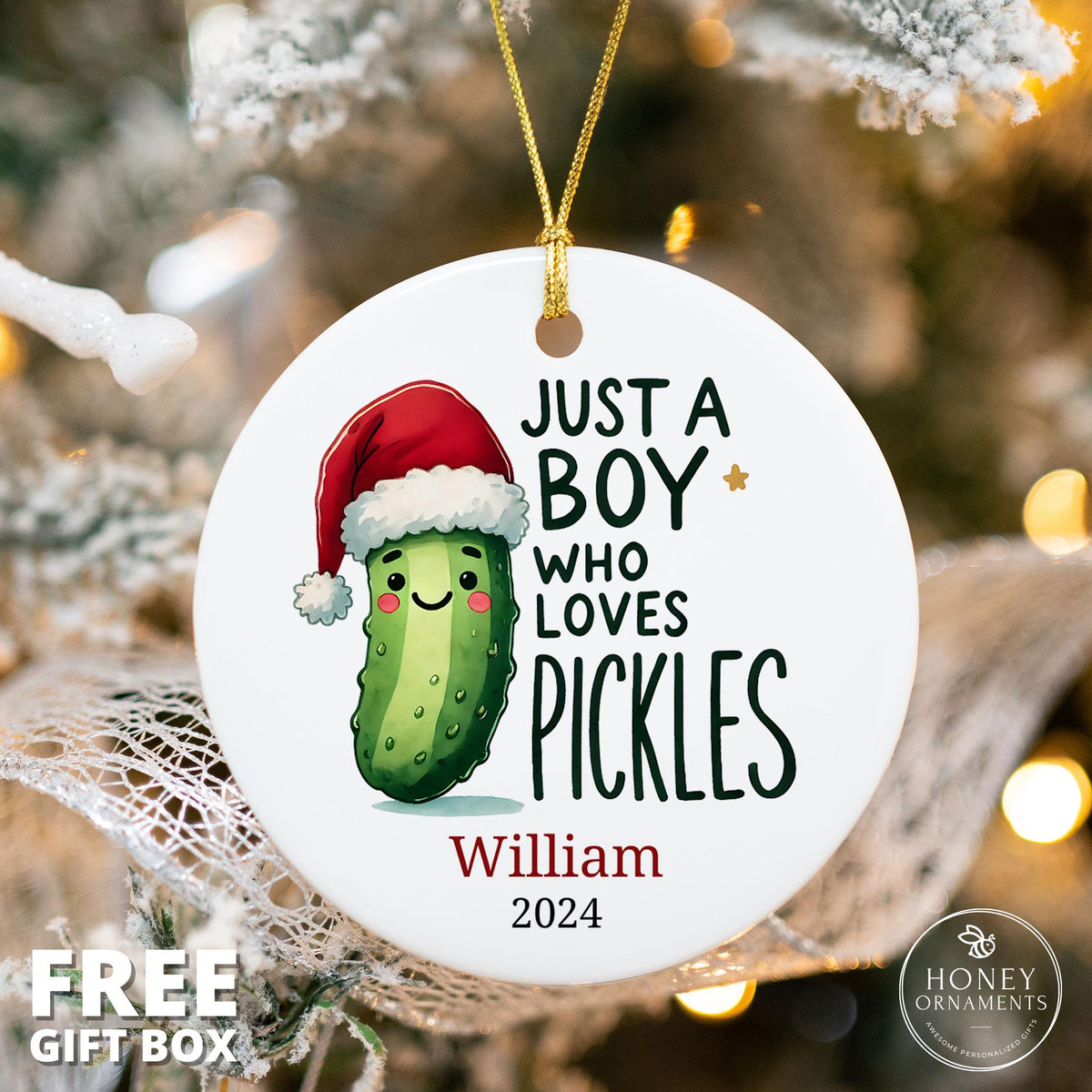 Personalized Pickle Ornament - photo 3