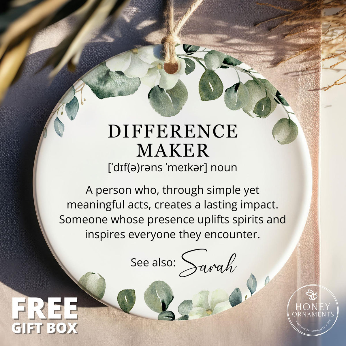 Difference Maker Gift for Teacher Gifts Personalized Thank You Gift - Mentor Appreciation Gift - Leader Gift for Leaving Gift Personalized