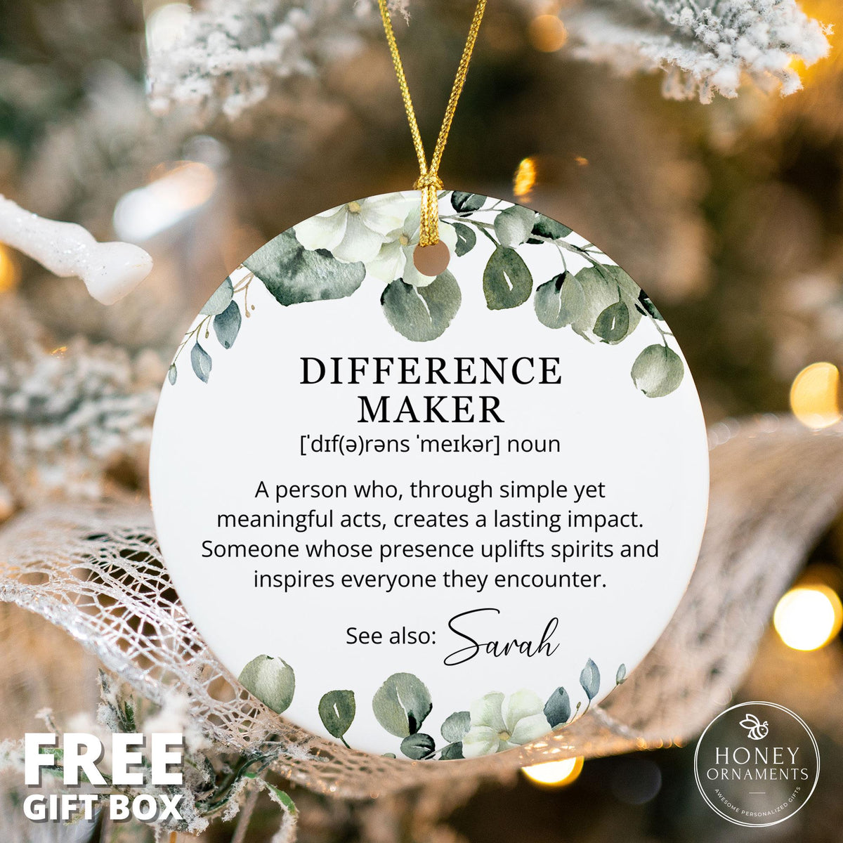 Difference Maker Gift for Teacher Gifts Personalized Thank You Gift - Mentor Appreciation Gift - Leader Gift for Leaving Gift Personalized