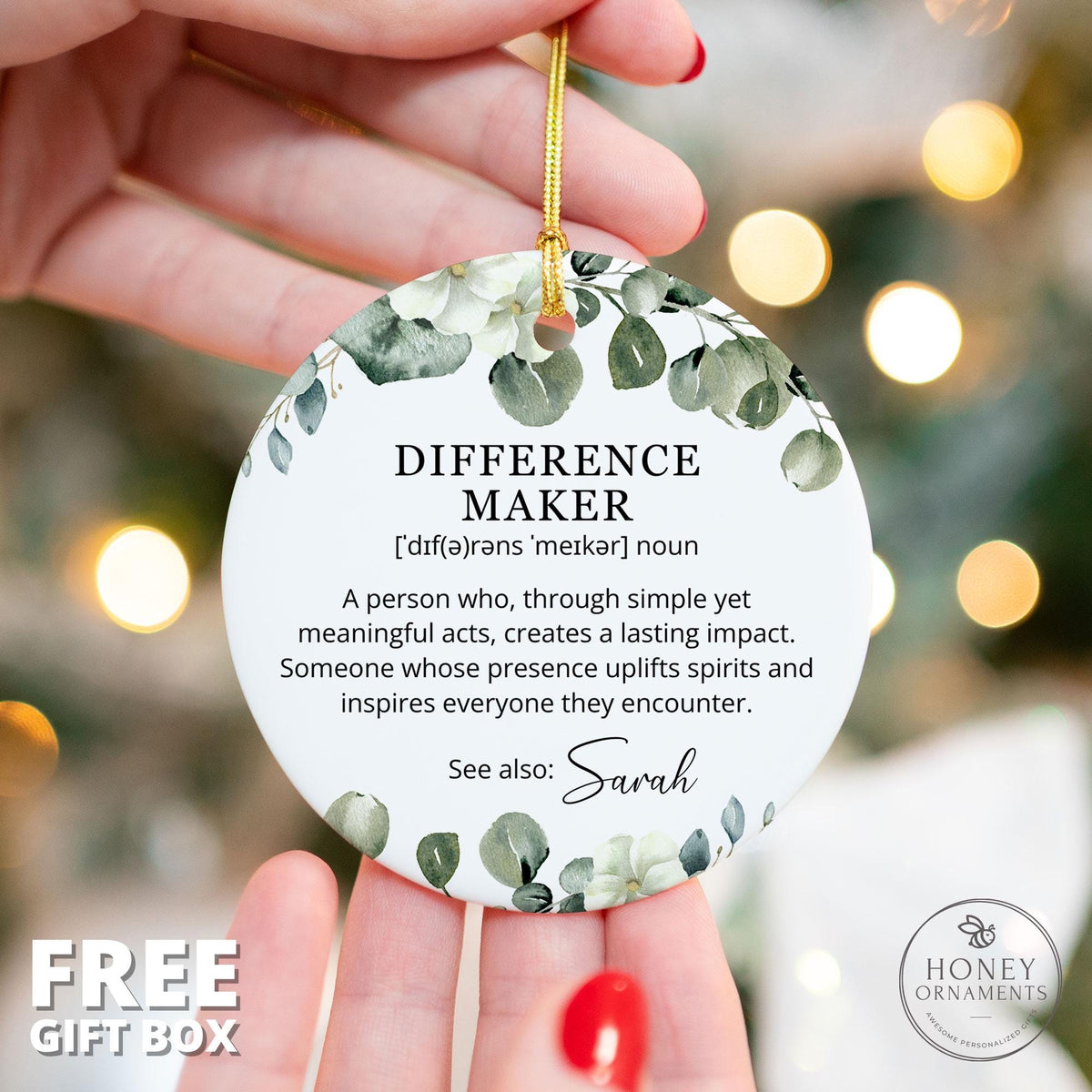 Difference Maker Gift for Teacher Gifts Personalized Thank You Gift - Mentor Appreciation Gift - Leader Gift for Leaving Gift Personalized
